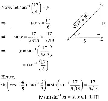 Inverse Trigonometric Functions Class 12 Maths Important Questions Chapter 2 22