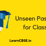 Unseen Passage for Class 6