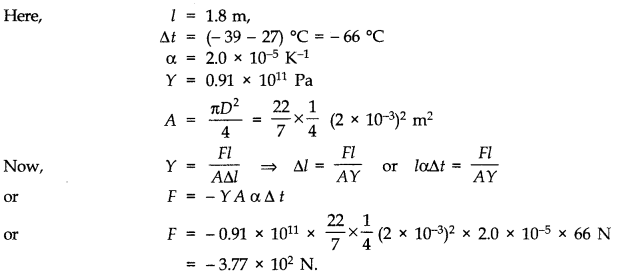 NCERT Solutions for Class 11 Physics Chapter 11 Thermal Properties of matter Q9