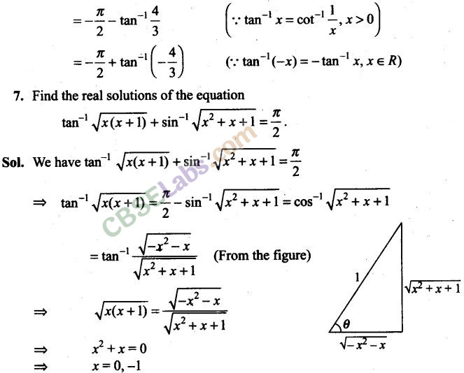 NCERT Exemplar Class 12 Maths Chapter 2 Inverse Trigonometric Functions Img 5