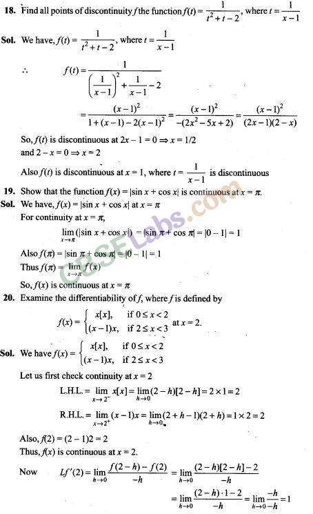 NCERT Exemplar Class 12 Maths Chapter 5 Continuity and Differentiability Img 10