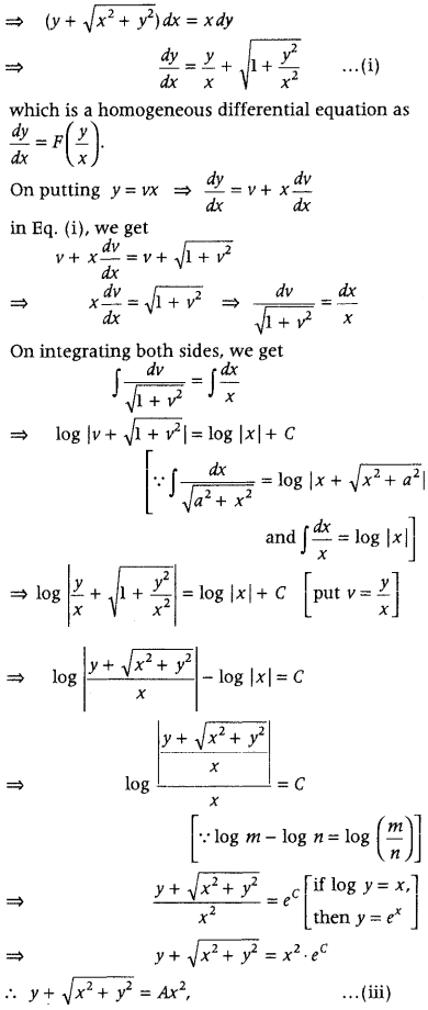 Differential Equations Class 12 Important Questions Chapter 9 15