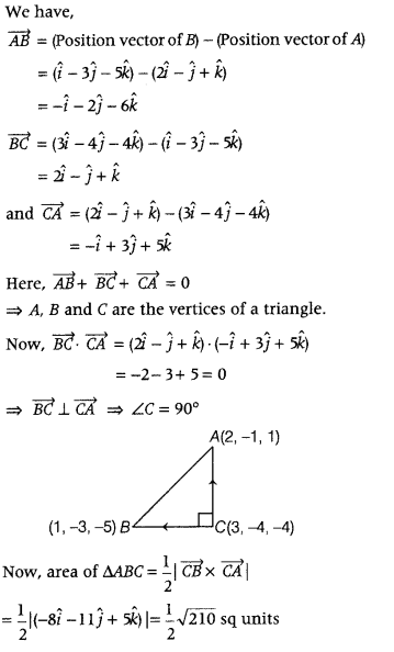 Vector Algebra Class 12 Maths Important Questions Chapter 10 61